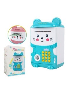 Alcancia 13 5 X11 5 X18cm C/contrasena Y Huella Digital Fantasia Vsk01