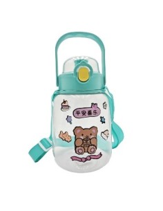 Botella 1500ml Plast. C/manija  Correa Y Stickers 2305210 E50295 Sf01 Jli03