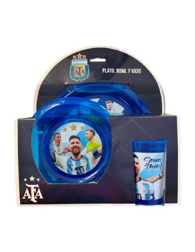 Set Plato + Bols + Vaso Plast. Varon Ha087/sp929/af038 Ck01