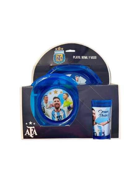 Set Plato + Bols + Vaso Plast. Varon Ha087/sp929/af038 Ck01