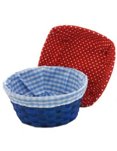 Panera 25cm Red/cuad Mimbre Forrada Color 11021/11029 1105022/9325 Lab02