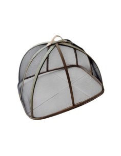 Campana Rect 35x25x20cm Tul Negro C/bambu 26500012 Tal01