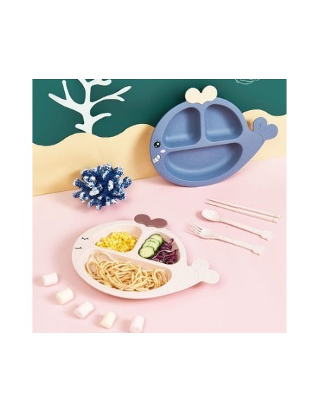 Plato Ballena C/cubiertos 6533 Hom01