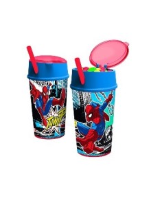 Vaso Portacereal Spiderman C/bombilla Ha051 Ck01
