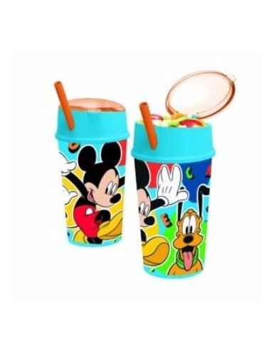 Vaso Portacereal Mickey C/bombilla Km395 Ck01