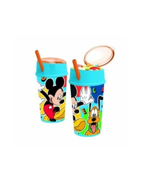 Vaso Portacereal Mickey C/bombilla Km395 Ck01