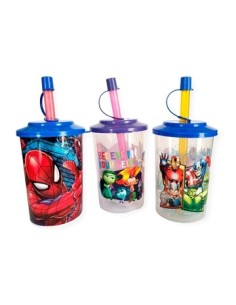 Vaso 300ml C/sorbete Y Tapa Avenger/spiderman/intensamente 01avengr014 Bel01