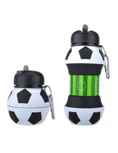 Botella 550ml Silicona Plegable Futbol 4945930-4945969 Bar02