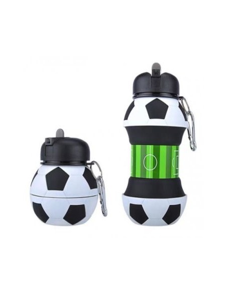 Botella 550ml Silicona Plegable Futbol 4945930-4945969 Bar02