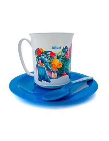 Taza C/plato Y Cuchara Stitch 01sticht031 Bel01
