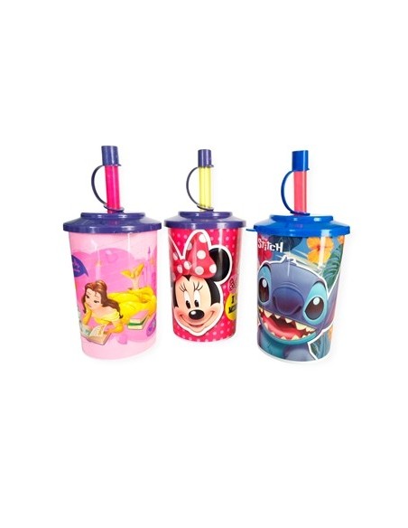 Vaso 300ml C/sorbete Y Tapa Princesas/minnie/stitch 01prince014 Bel01