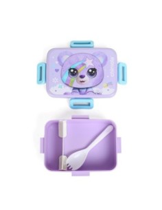 Lunchera 20x15cm Box Plast. C/utensilios Animalitos Bz29/bz30/bz31/bz32 Chi01