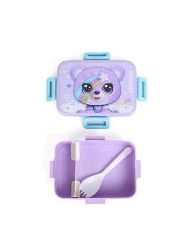 Lunchera 20x15cm Box Plast. C/utensilios Animalitos Bz29/bz30/bz31/bz32 Chi01