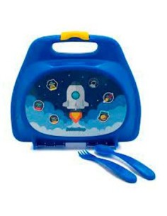 Valija Lunchera C/ Cubiertos Astronauta Art05