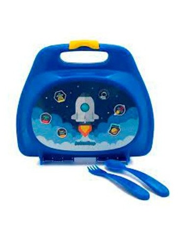 Valija Lunchera C/ Cubiertos Astronauta Art05