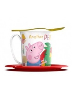 Taza C/plato Y Cuchara Peppa Pig 010peppa031 Bel01