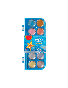 Acuarela Metallic/pastel  X12 + Pincel En Caja Kr972802/kr972426  Ie01