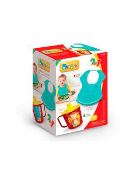 Babero Silicona + Vaso Bimbi Caja 01-0233 Dim05