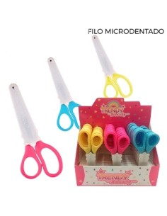 Tijera 13cm C/ Funda Plast. Stationery Col. Surt. Trendy 10274 Tar02