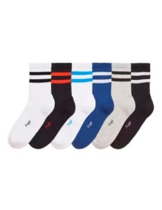 Media Hombre 2 Rayas Algodon Y Lycra Diseno Varsity T Unico 1420 1424 Floyd Flo02 (b12) (p)