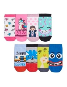 Soquete Nino Corto Algodon/ Lycra T 2/3 Surtidos 61t2 61t1  Floyd Flo02 (b12)