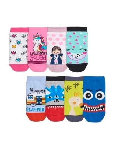 Soquete Nino Corto Algodon/ Lycra T 2/3 Surtidos 61t2 61t1  Floyd Flo02 (b12)