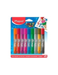Adhesivo Glitter X 9 Surt. Maped 813010 Map01
