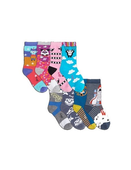 Media Nino Algodon Y Lycra Surtido T3 59t3 Floyd Flo02 (b12)