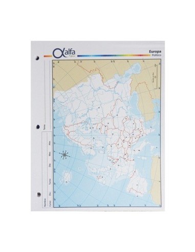Mapa Europa Politico N.3 Alfa 3140224 Gloss (b40)