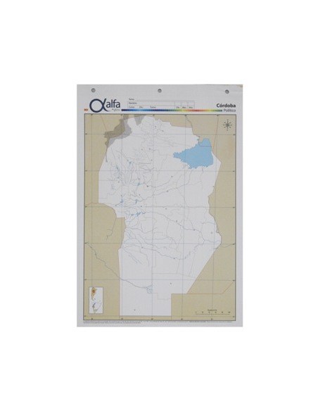 Mapa Cordoba Politico N.5 Alfa 5140781 Gloss (b20)
