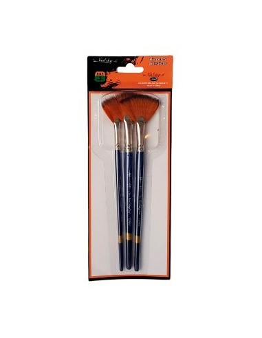 Pincel Abanico Sintetico Blister X 3 1011x3 Lama