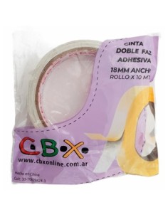 Cinta Adhesiva 18x10 Mts Doble Faz Df18x10 Cbx (b240)