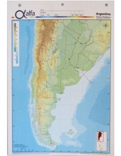 Mapa Argentina Fis/pol N.5 Alfa Gloss (b:50-1)