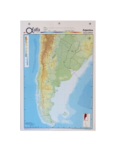 Mapa Argentina Fis/pol N.5 5240804 Alfa Gloss (b:50-1)
