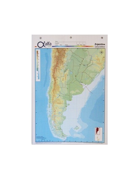 Mapa Argentina Fis/pol N.5 Alfa Gloss (b:50-1)