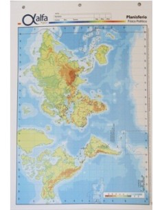 Mapa Planisferio Fis/pol N.5 Alfa Gloss (b:20-1)