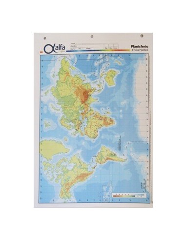 Mapa Planisferio Fis/pol N.5 Alfa Gloss (b:20-1)