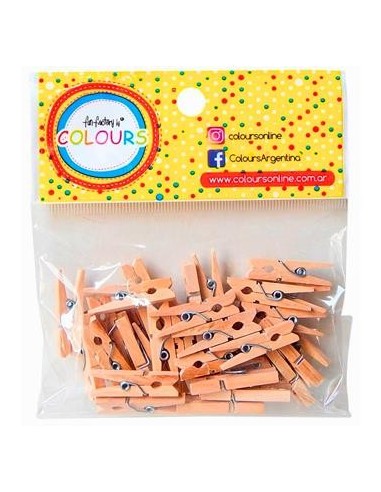 Broches Madera Natural X36 3cm -20616 21359 Col01 (b12) (f)