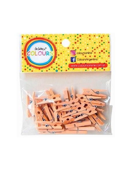 Broches Madera Natural X36 3cm -20616 21359 Col01 (b12) (f)