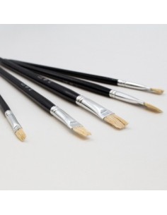 Pincel N. 6 Chato Pelo Cerda P5776 Lama (b12)