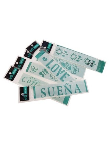 Stencil 4.5x17cm Surtidos 4002 Eq Arte