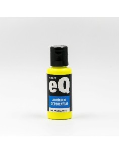 Acrilico Decorativo Amarillo Fluo 315 50cc Eq Arte