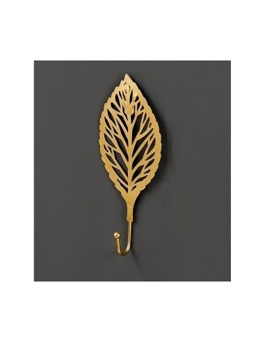 Perchero Hoja Metal Dorado 201031-201032 Cs120-1289c/d Man02 Dsa01