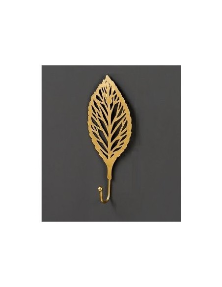 Perchero Hoja Metal Dorado 201031-201032 Cs120-1289c/d Man02 Dsa01