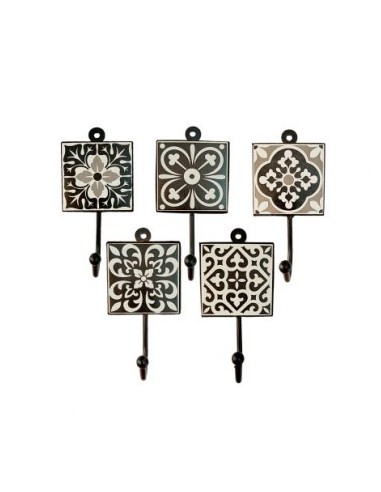 Perchero X1 8x8cm Cuad. Ceramica Decorado Pccs3 Gal01