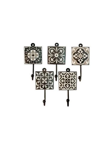 Perchero X1 8x8cm Cuad. Ceramica Decorado Pccs3 Gal01