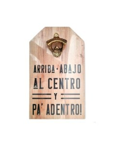 Destapador Madera P/ Colgar C /frases 8865/6300 Decozu