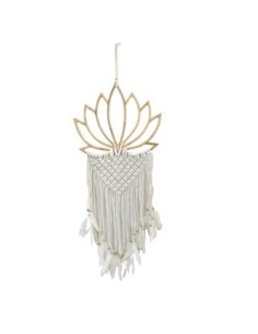 Movil 80x32cm Loto Bamboo/macrame/plumas Rs1218/2 Am01