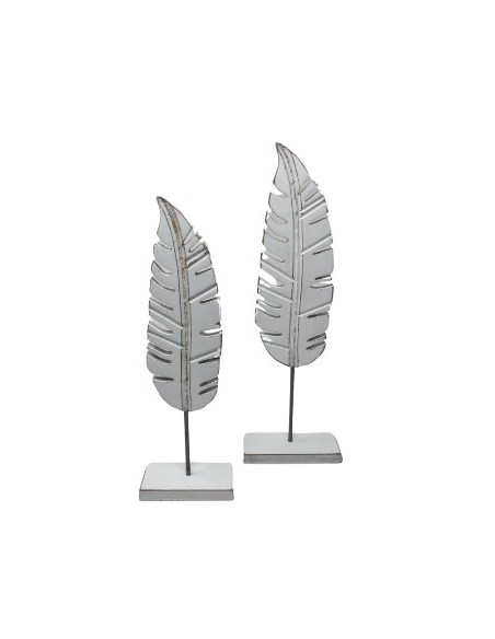 Hoja 36cm Platano Madera Blanca Am01