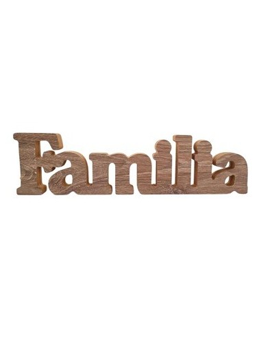 Palabra Corporea Madera 27x7cm Familia Et01